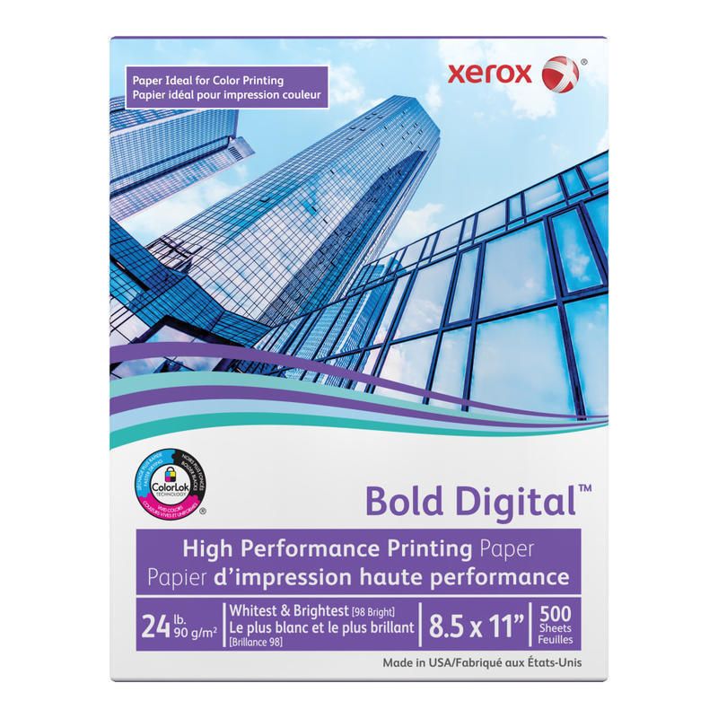 Xerox® Digital Publishing Paper 24 lb. Smooth White Text 8.5x11 in. 4000 Sheet Cartons